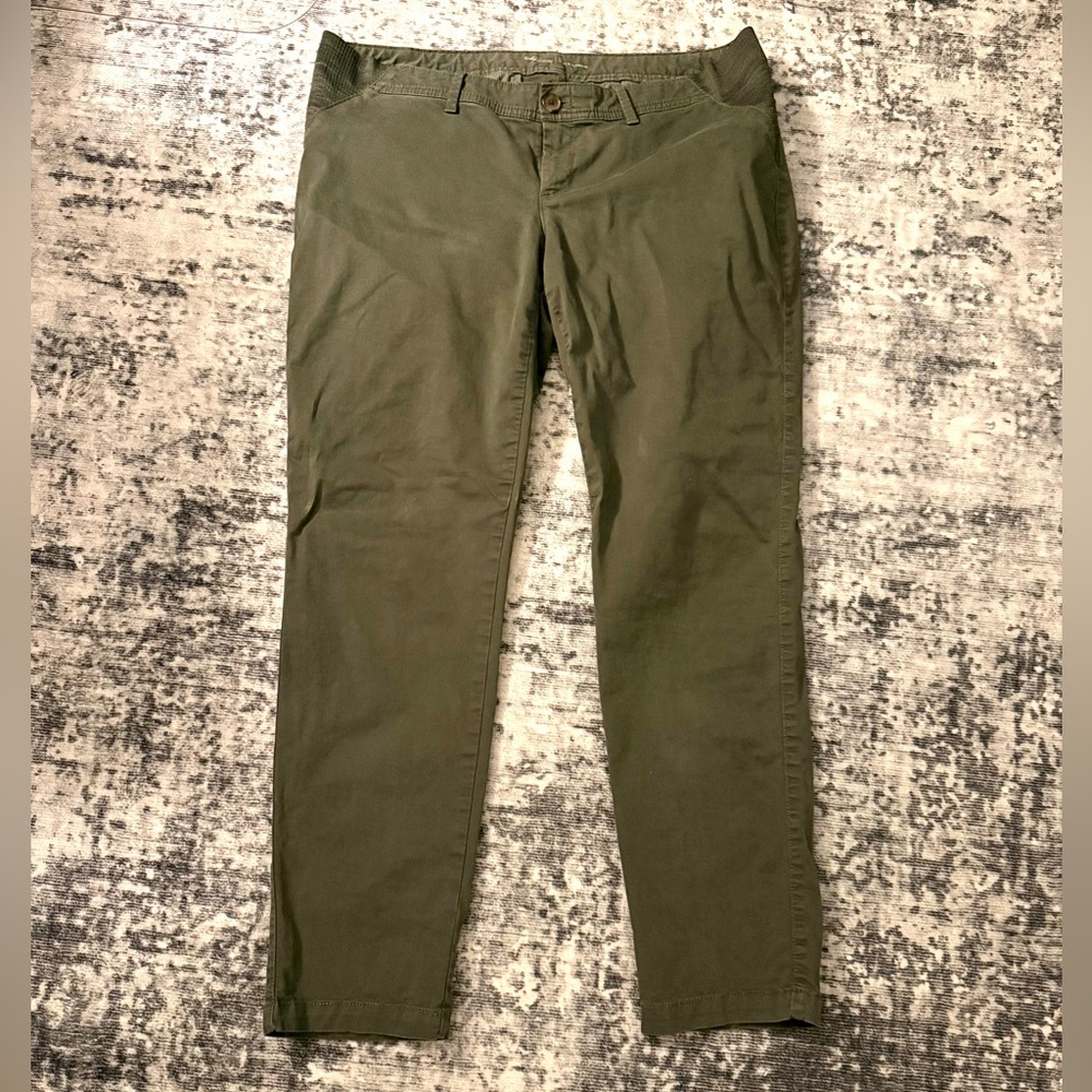 GAP Maternity Best Girlfriend Chinos Side Elastic Slim Leg